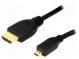 Cable  HDMI 1.4  HDMI plug,micro HDMI plug  1m  black