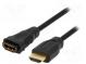 Кабель  HDMI 1.4  гнездо HDMI,вилка HDMI  5м  черный