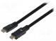 Cable  HDMI 1.4  HDMI plug,both sides  10m  black