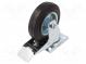 Transportrad  Ø  125mm  W  25mm  H  152mm  Drehrad mit Sperre  100kg