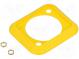Dichtungen für Buchsen  gelb  Geh  XLR-Standard  19x24mm