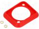 Dichtungen für Buchsen  rot  Geh  XLR-Standard  19x24mm