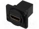 Kupplung  HDMI Buchse,beiderseitig  abgeschirmt  19x24mm