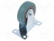 Transportrad  Ø  75mm  W  21mm  H  100mm  steif,mit Montageplatte