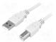 Kabel  USB 2.0  USB A-Stecker, USB B-Stecker  vernickelt  5m  grau