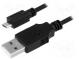 Kabel  USB 2.0  USB A-Stecker, Micro-USB-B-Stecker  vernickelt