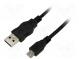 Kabel  USB A-Stecker, Micro-USB-B-Stecker  vernickelt  3m  30AWG