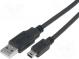 Kabel  USB 2.0  USB A-Stecker, Mini-USB-B-Stecker  vernickelt  3m
