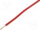 Leitungen  Line  Cu  1x0,75mm2  PVC  rot  250V  -20÷80°C  Klasse  6