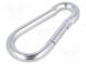 Karabiner  Stahl  für Seile  100mm  Zink  Größe  10mm