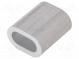 Klemmtülle  Aluminium  für Seile  ØSeil  8mm  L  28mm