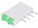 LED  im Gehäuse  grün  1,8mm  Anz.Dioden 2  10mA  38°  2,1V  13mcd