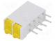 LED  im Gehäuse  gelb  1,8mm  Anz.Dioden 4  10mA  38°  2,1V  13mcd
