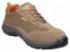 Halbschuhe  Größe  48  beige  Mat  Polyester,Veloursleder