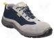 Halbschuhe  Größe  37  grau-blau  Mat  Polyester,Veloursleder