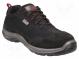 Halbschuhe  Größe  37  schwarz  Mat  Polyester,Veloursleder