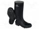 Schuhe  Größe  43  schwarz  Mat  PVC  hoch,mit Metall-Schutzkappe