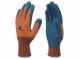 Schutzhandschuhe  Größe  10  orange-marineblau  latex,Polyester