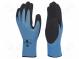 Schutzhandschuhe  Größe  9  hellblau  Acryl,latex,Polyamid