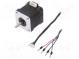 Motor  DC  Schrittmotor  3,4VDC  Achse  D Schnitt  max.16mNm