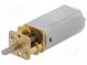 Motor  DC  mit Übersetzer  6VDC  900mA  Achse  D Schnitt  L  10mm