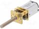 Motor  DC  mit Übersetzer  6VDC  185mA  Achse  mit Gewinde  L  20mm