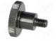 Rändelschraube  Ø  24mm  Außengew  M6  8mm  H  15mm  Stahl  gerändelt
