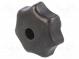 Rändelschraube  Ø  50mm  Innengew  M10  Gusseisen  DIN  6336