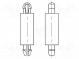 PCB Abstand  Polyamid 66  L  18mm  natürlich  UL94V-2
