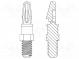 PCB Abstand  Polyamid 66  L  6,4mm  Gewindestab,Klickbefestigung