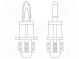 PCB Abstand  Polyamid 66  L  4,8mm  natürlich  UL94V-2