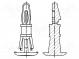 Montagestift  Polyamid 66  L  12,7mm  schwarz  UL94V-2