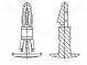Montagestift  Polyamid 66  L  12,7mm  natürlich  UL94V-0