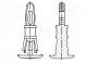 Montagestift  Polyamid 66  L  7,9mm  natürlich  UL94V-0