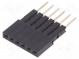 Socket  pin strips  female  PIN  6  straight  2.54mm  THT  1x6  L16mm