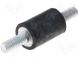Vibrationsdämpfer  M16  Ø  100mm  Gummi  L  55mm  L. Gewinde  41mm