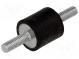 Vibrationsdämpfer  M6  Ø  20mm  Gummi  L  20mm  L. Gewinde  18mm