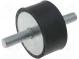 Vibrationsdämpfer  M8  Ø  40mm  Gummi  L  20mm  L. Gewinde  23mm