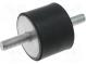 Vibrationsdämpfer  M8  Ø  40mm  Gummi  L  30mm  L. Gewinde  23mm