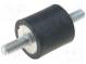 Vibrationsdämpfer  M3  Ø  8mm  Gummi  L  8mm  L. Gewinde  6mm  24N