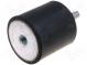 Vibrationsdämpfer  M12  Ø  75mm  Gummi  L  55mm  L. Gewinde  37mm