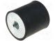 Vibrationsdämpfer  M8  Ø  30mm  Gummi  L  20mm  H  8mm  2050N  410N/mm