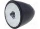 Vibrationsdämpfer  M8  Ø  50mm  Gummi  L  61mm  H  8mm  909N