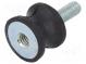 Vibrationsdämpfer  M6  Ø  20mm  Gummi  L  15mm  L. Gewinde  18mm