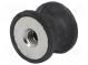 Vibrationsdämpfer  M6  Ø  20mm  Gummi  L  15mm  H  6mm  289N  77N/mm