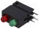 LED  im Gehäuse  rot/grün  3mm  Anz.Dioden 2  20mA  40°  2÷2,2V