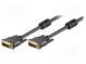 Cable  DVI-D (24+1) plug,both sides  5m  black
