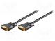 Cable  DVI-I (24+5) plug,both sides  2m  black