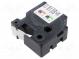 Band  19mm  5,5m  transparent  Zeichenfarbe  schwarz
