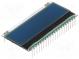 Display  LCD  alphanumerisch  STN Negative  16x2  blau  55x27,94mm